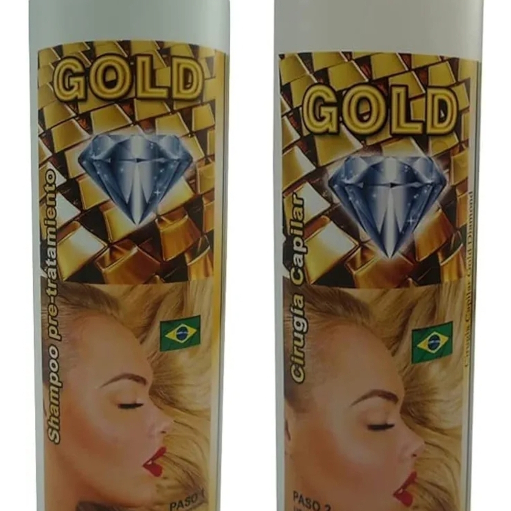 Gold Hair Treatment Shampoo Set